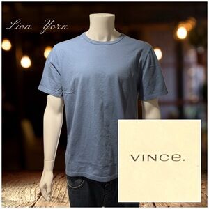 Vince Men's Light Blue Short Sleeve Tee